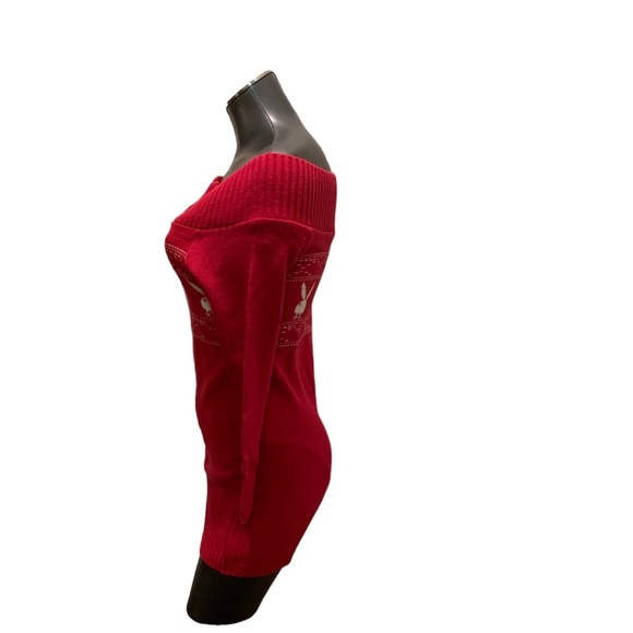 RARE PLAYBOY Dead Stock Vintage Sweater Dress Pink Y2K. - Picture 8 of 12